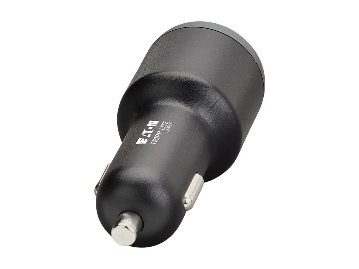 Eaton Tripplite U280-C02-65W — DUAL-PORT USB CAR CHARGER, 65W MAX - 2 USB-C CHARGING PORTS, 65W PD 3.1 AND PPS