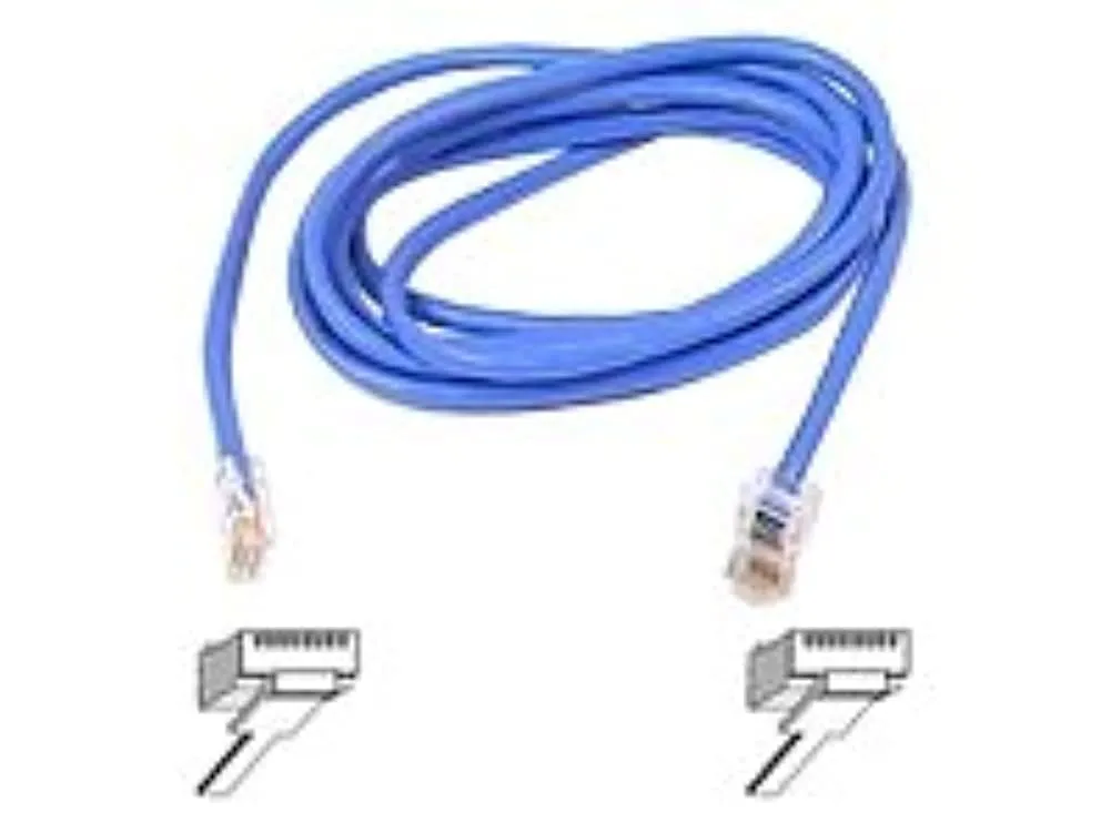 Belkin A3L791-25-BLU — PATCH CABLE - UNSHIELDED TWISTED PAIR (UTP) - MALE LEFT GENDER - MALE RIGHT GEND