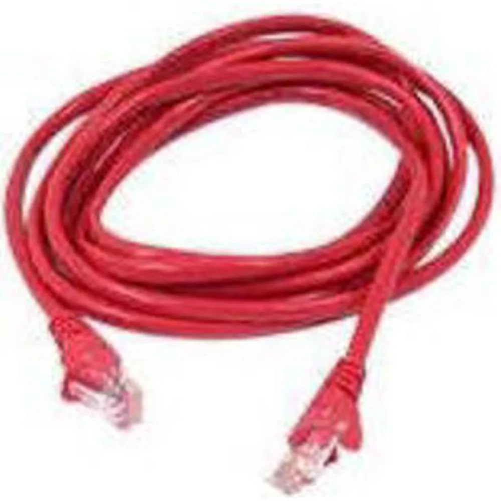 Belkin A3L980-50-RED-S — PATCH CABLE - UNSHIELDED TWISTED PAIR (UTP) - MALE LEFT GENDER - MALE RIGHT GEND