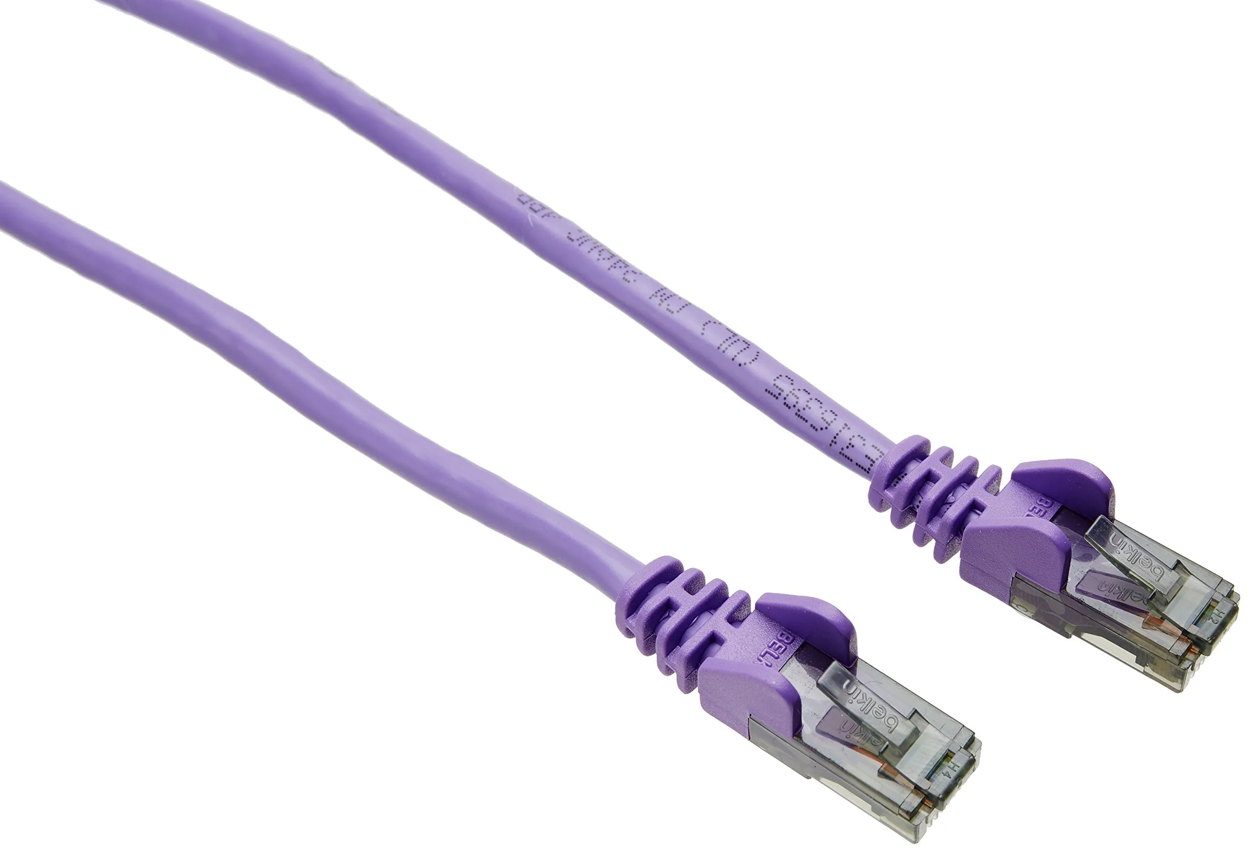 Belkin A3L980-20-PUR-S — BELKIN PATCH CABLE - UNSHIELDED TWISTED PAIR (UTP) - MALE LEFT GENDER - MALE RIG