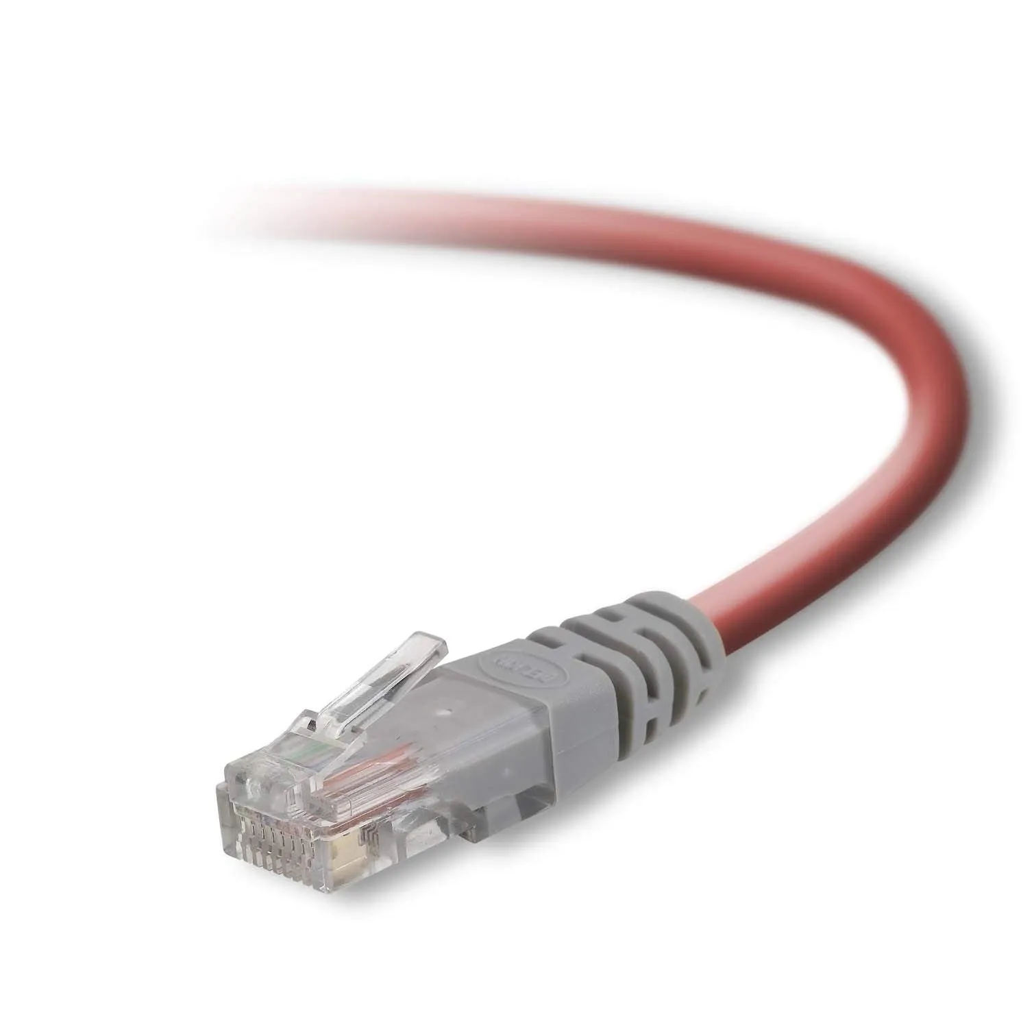 Belkin A3X126-03-RED-S — PATCH CABLE - UNSHIELDED TWISTED PAIR (UTP) - MALE LEFT GENDER - MALE RIGHT GEND