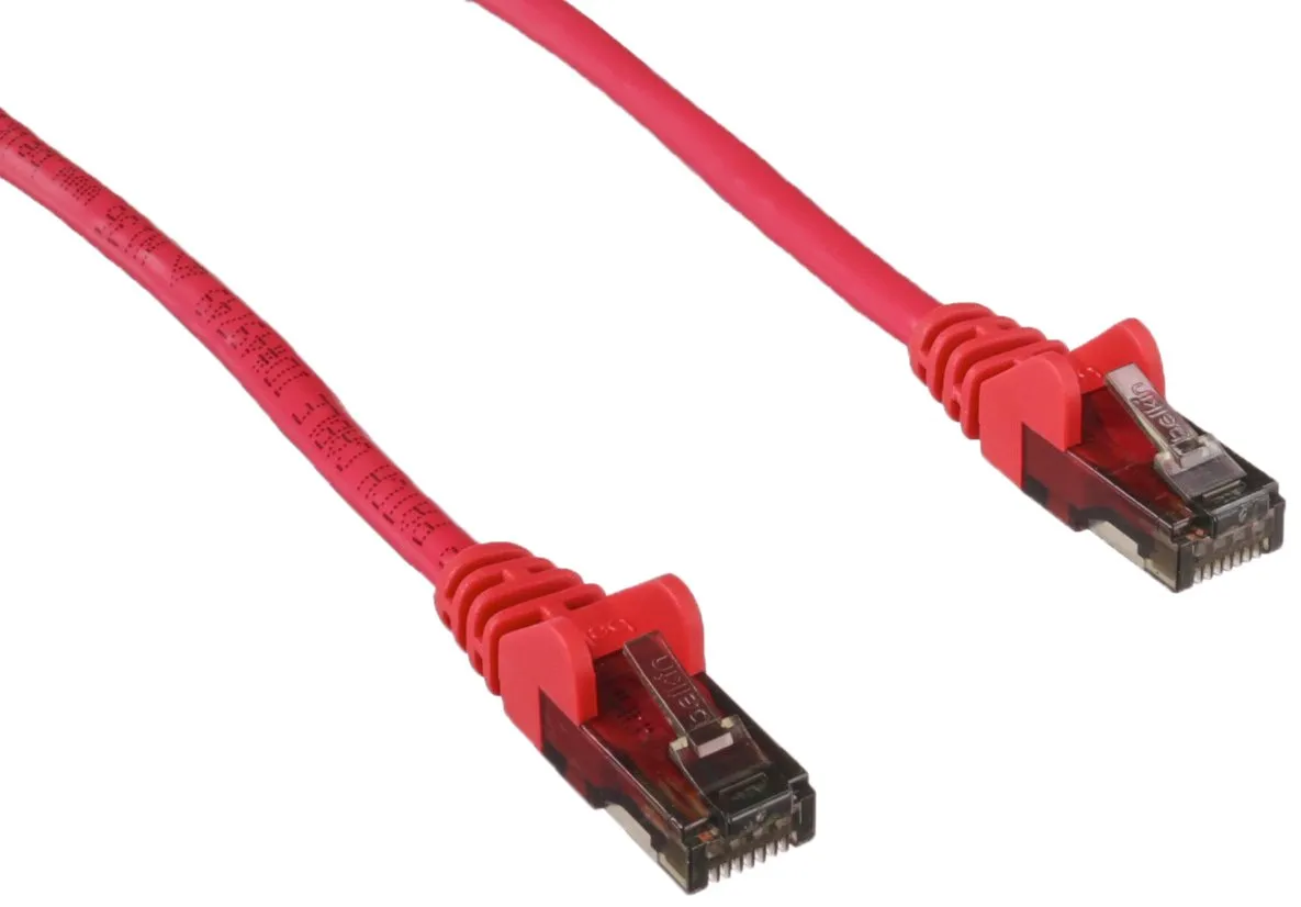 Belkin A3L980-15-RED-S — PATCH CABLE - UNSHIELDED TWISTED PAIR (UTP) - MALE LEFT GENDER - MALE RIGHT GEND