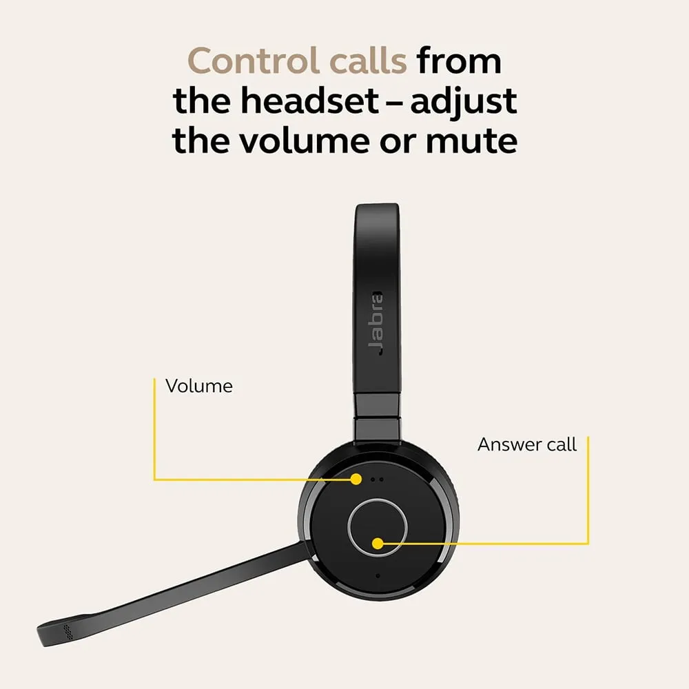Jabra 6699-833-499-01 — Jabra Evolve 65 TE USB-A UC Stereo Headset