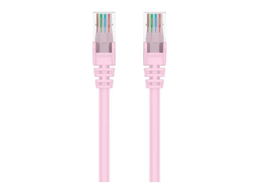 Belkin A3L980-02-PNK-S — CBL,CAT6,UTP,RJ45M/M,02 ,PNK,SNGL