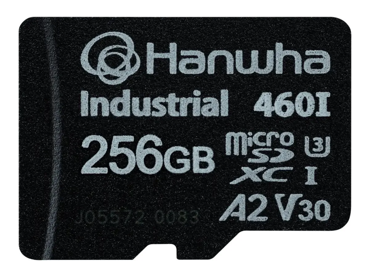 Hanwha SPP-E256G — MICROSD INDUSTRIAL MEMORY CARD, 256GB, WIDE TEMP ( C -40 - +85)