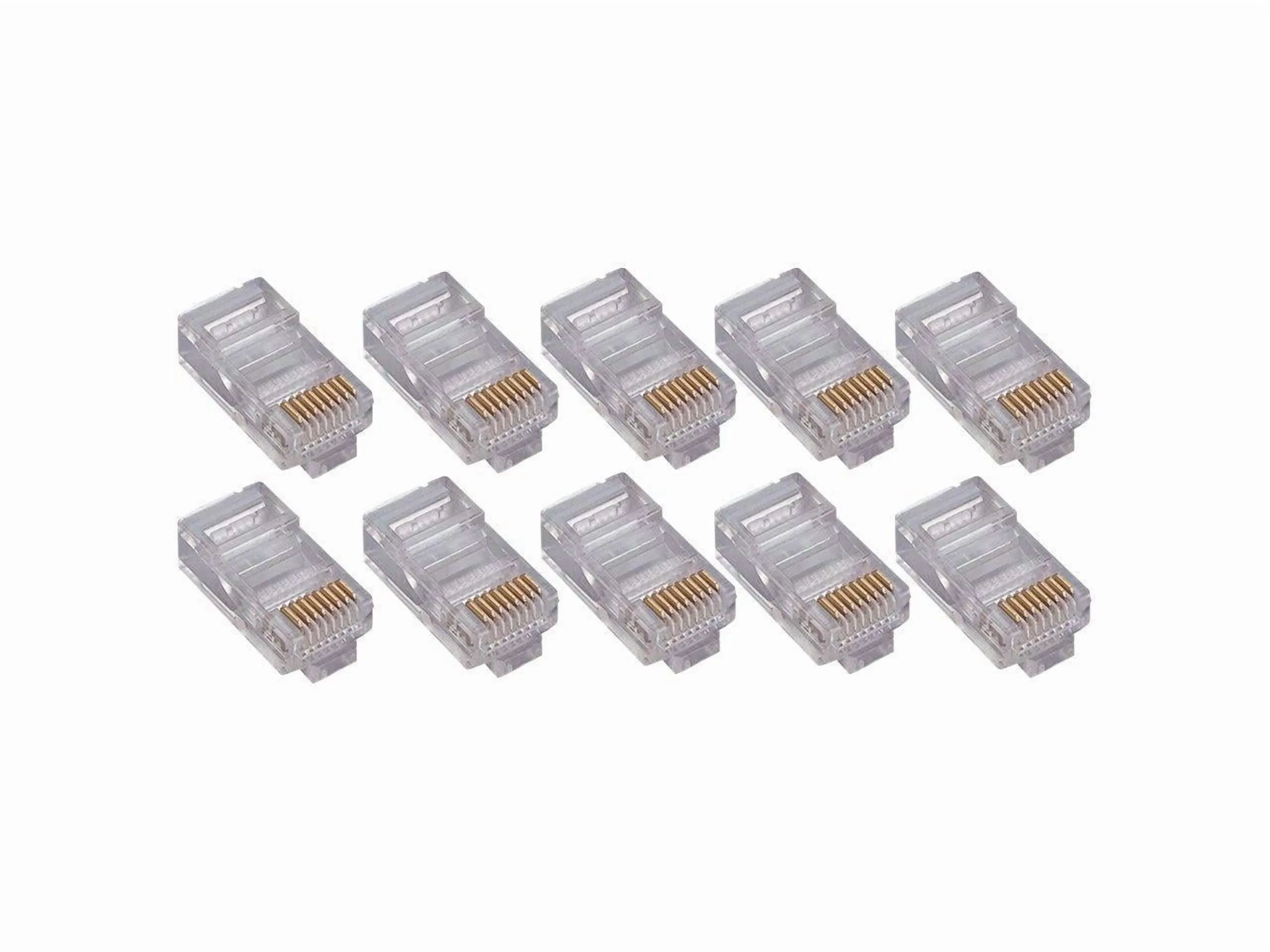 4XEM 4X100PKC6 — 100 Pack CAT6 RJ45 Modular Plugs for Networking Cables