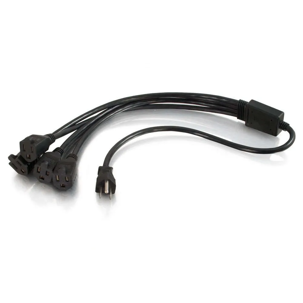 C2G 29806 — 3FT 1 TO 4 POWER CORD SPLITTER TAA