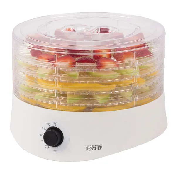 COMMERCIAL CHEF CCD100W6 — 280W FOOD DEHYDRATOR