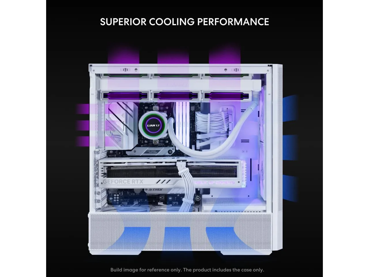 LIANLI LAN207RW — LIAN LI LANCOOL 207 White / Steel / Tempered Glass ATX Mid Tower Computer Case - LAN 207 RW
