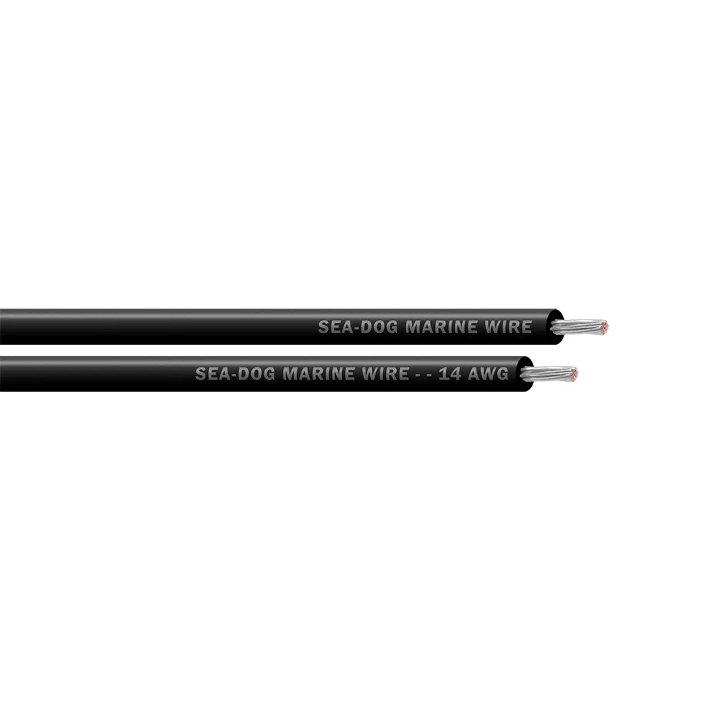 SeaDog 8014012 — Sea-Dog 14 AWG Black Primary Wire - 100'