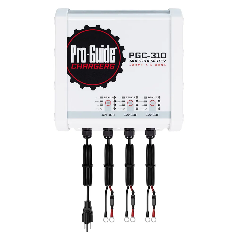 ProGuide Batteries PGC-310 — Pro-Guide 3 Bank On-Board Battery Charger - 12V - 30-Amp