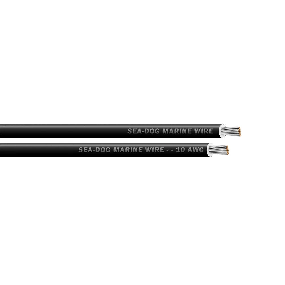 SeaDog 8010012 — Sea-Dog 10 AWG Black Primary Wire - 100'