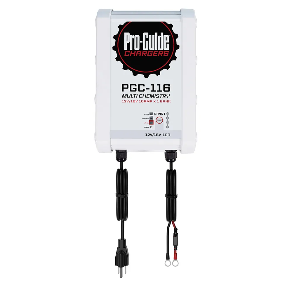 ProGuide Batteries PGC-116 — Pro-Guide 1 Bank On-Board Battery Charger - 12V/16V - 10-Amp