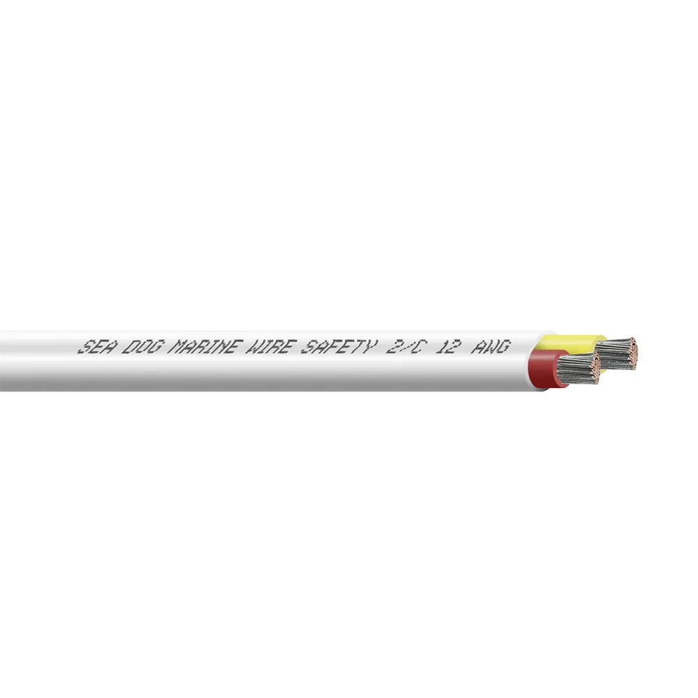 SeaDog 8012222 — Sea-Dog 12/2 AWG Flat Duplex Safety Wire - Red/Yellow - 100'