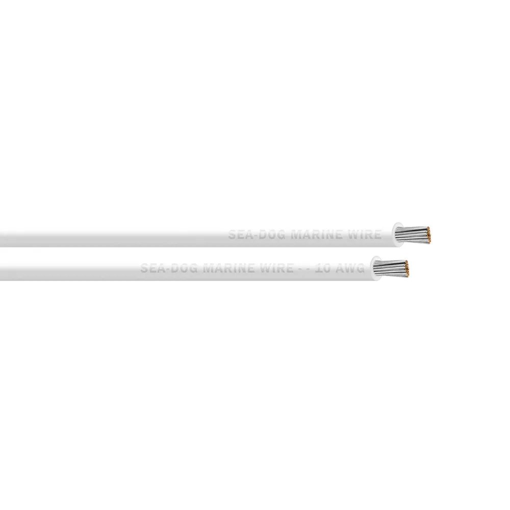SeaDog 8010052 — Sea-Dog 10 AWG White Primary Wire - 100'