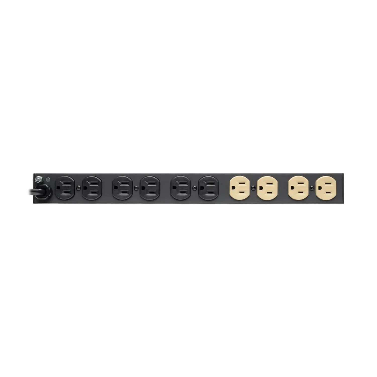 Eaton Tripplite IBAR12 — EATON, ISOBAR 12-OUTLET NETWORK SERVER SURGE PROTECTOR, 15 FT. (4.57 M) CORD, 3840 JOULES, DIAGNOSTIC LEDS, 1U RACKMOUNT, METAL HOUSING