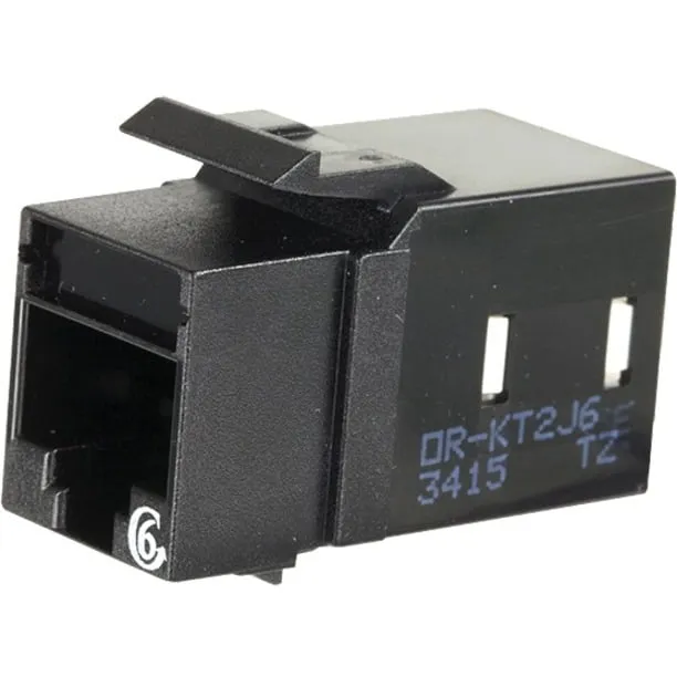 LEGRAND KT2J625-00 — KT2 KS CAT6 JACK 25 PK,BLK