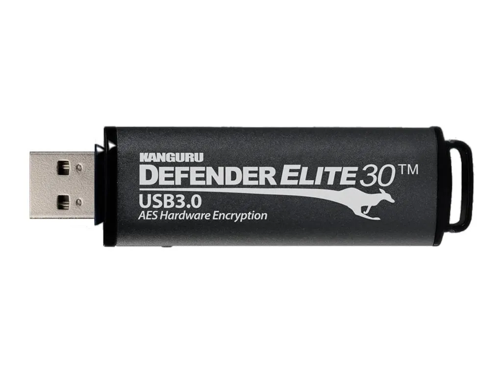 KANGURU KDFE30-512G — KANGURU DEFENDER ELITE30 SECURE FLASH DRIVE W/PHYSICAL WRITE PROTECT SWITCH-512G
