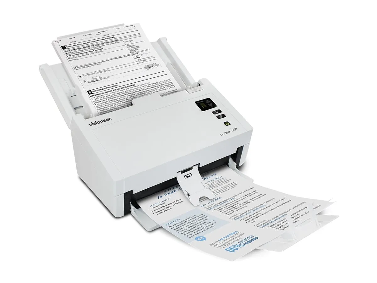 Visioneer VOT400-U — VISIONEER ONETOUCH 400 DELIVERS BLAZING-FAST DUPLEX SCANNING UP TO 70 PPM WITH A