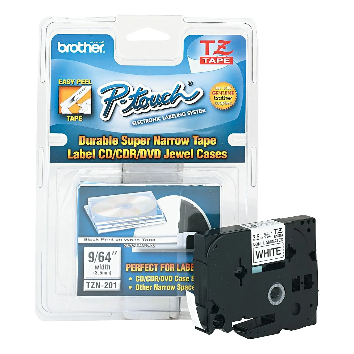 Brother BRTTZEN201G — BROTHER 9/64" TZETAPE