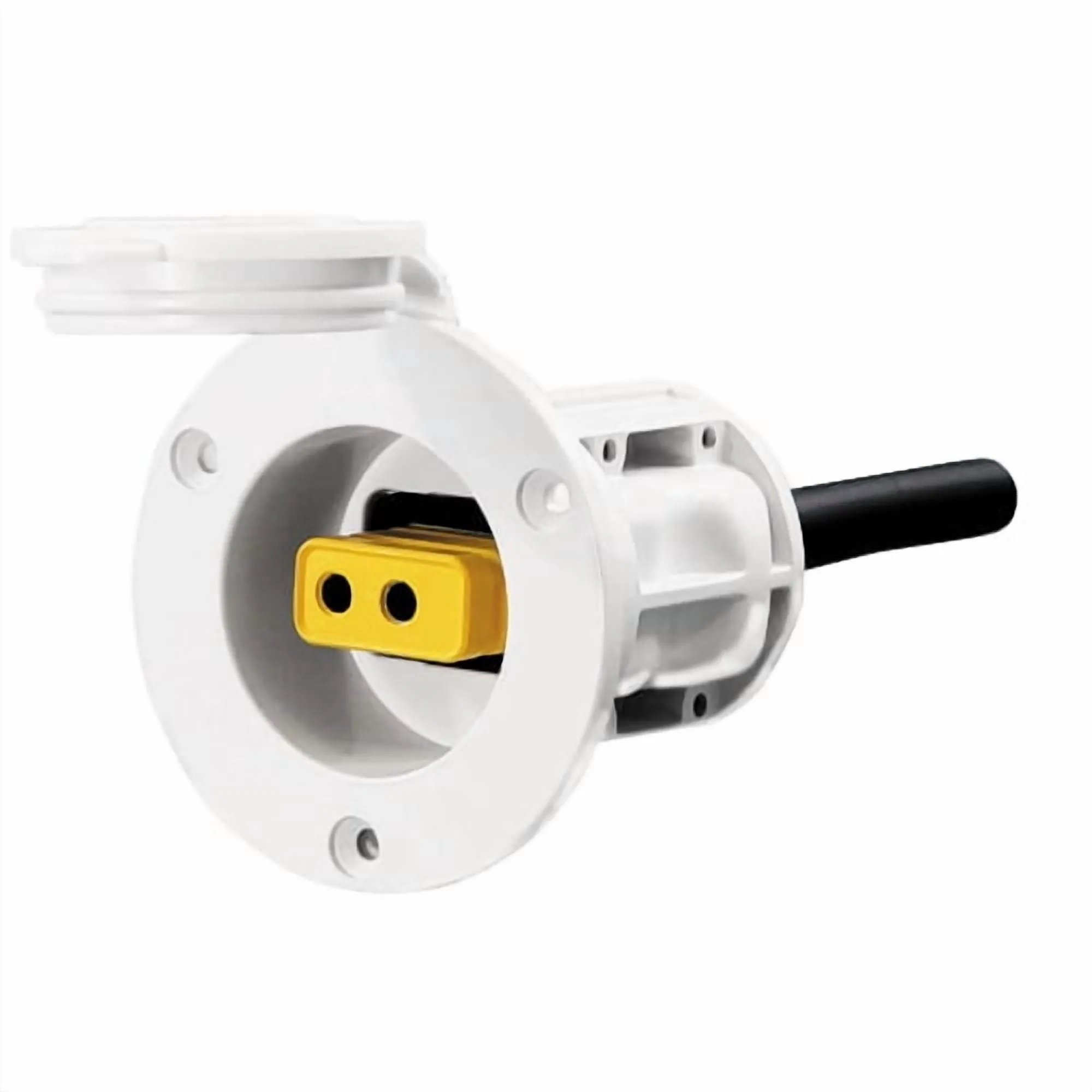 Johnson Outdoors 1903013 — Cannon White Flush Mount Power Port
