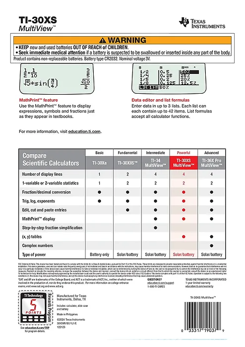 Texas Instruments-30XSMV/TBL/1G1/G
