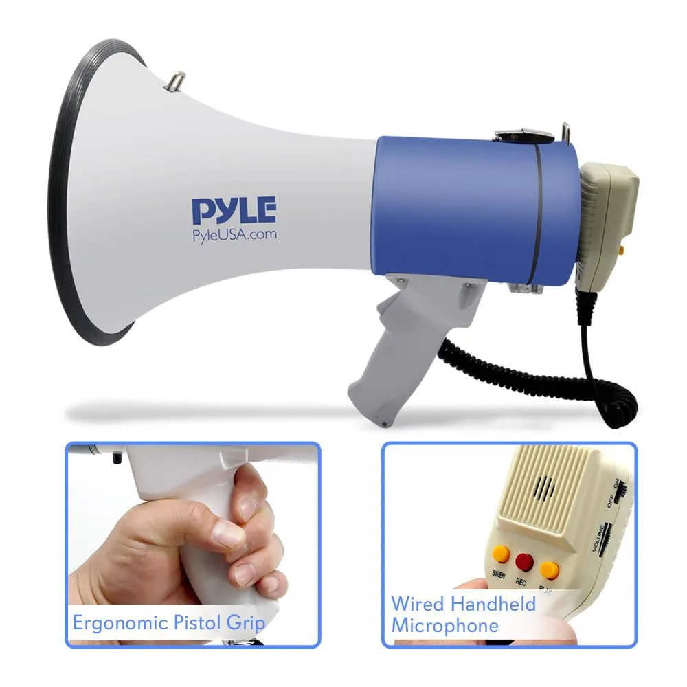 PYLE PMP59IR — 50W MEGA W/REC, SRN, TLK
