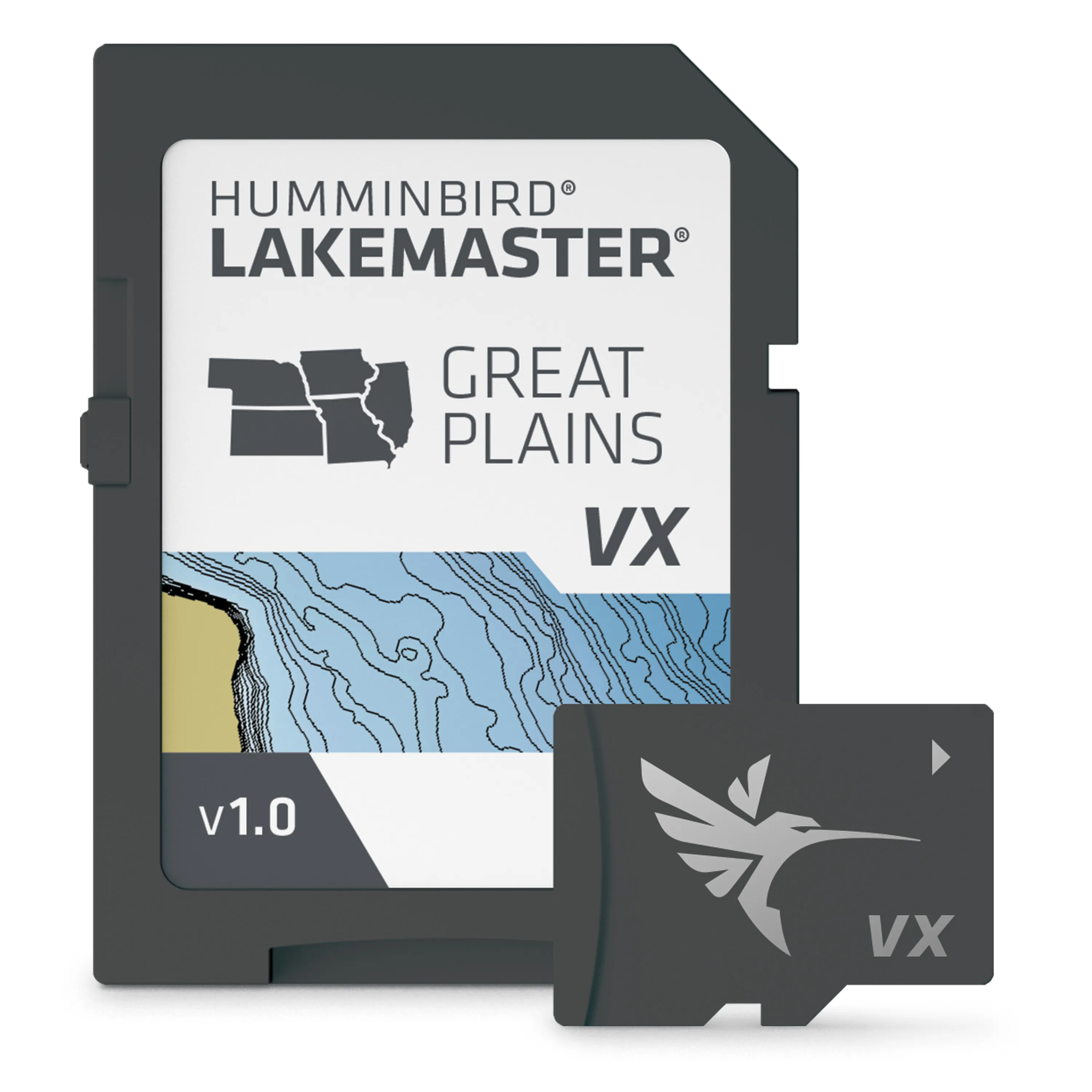 Johnson Outdoors 601003-1 — Humminbird Lakemaster VX Great Plains microSD