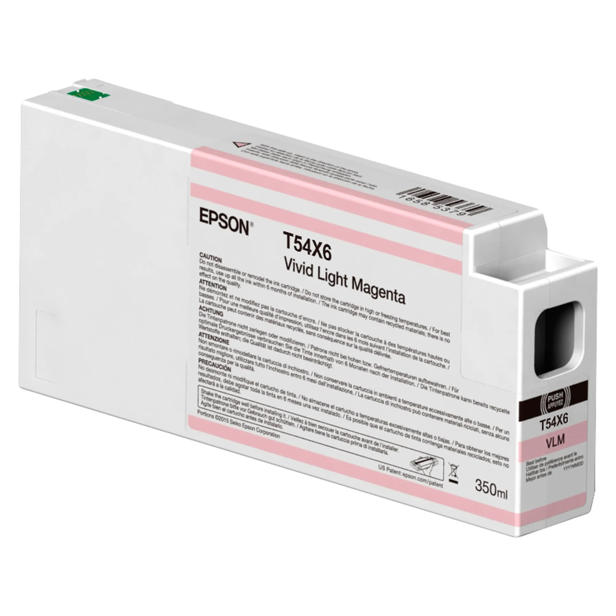 EPSON T54X600 — Ultrachrome HD Vivid Light Magenta Ink - 350ml Bottle