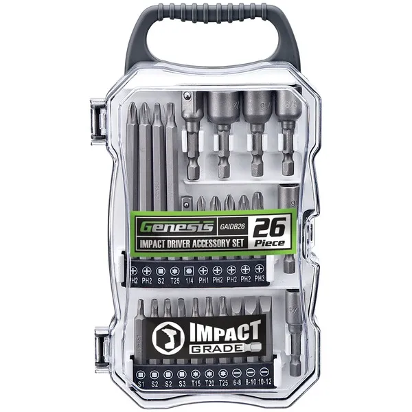 Genesis GAIDB26 — 26PC IMPCT DRVR ACSRY SET