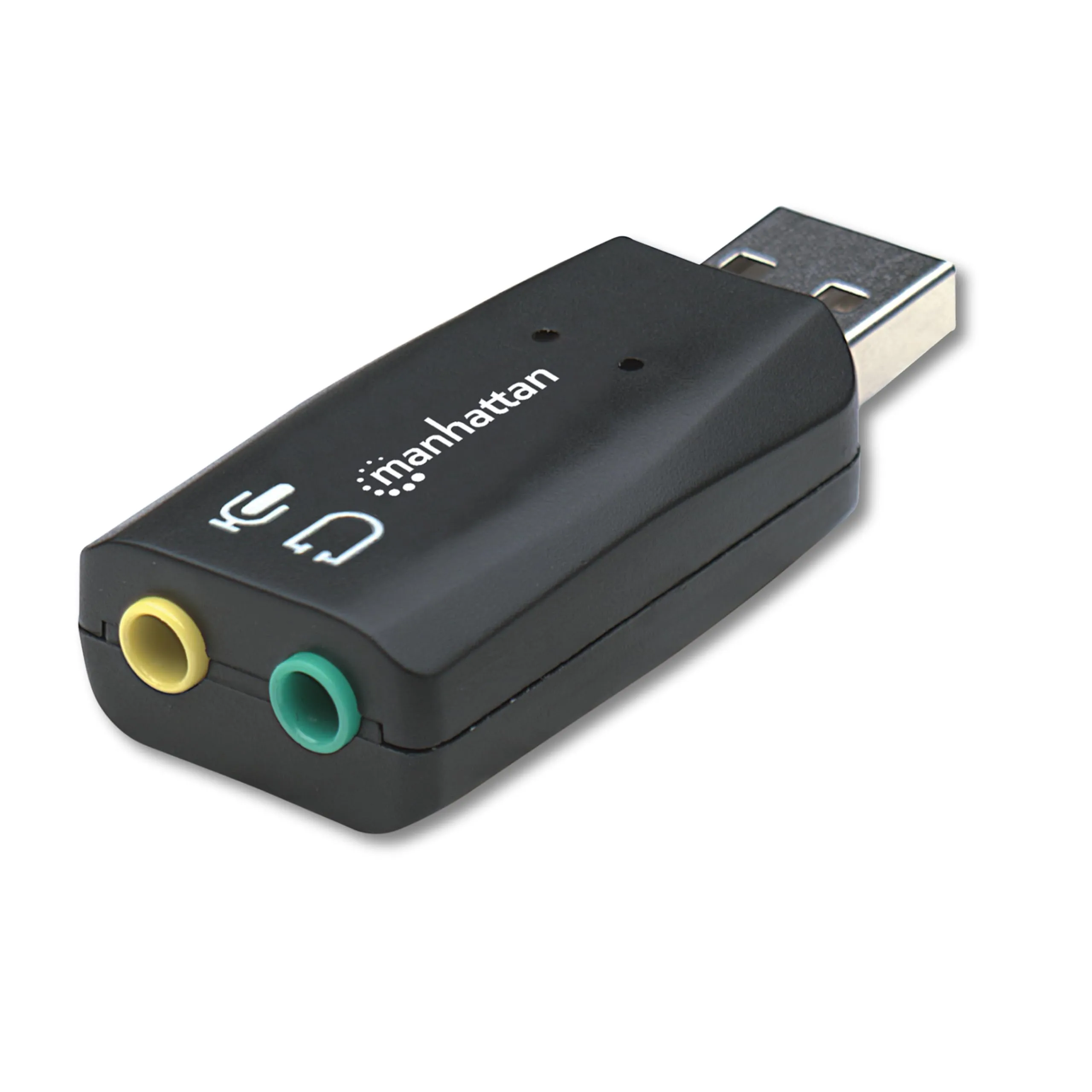 Manhattan 150859 — MANHATTAN HI-SPEED USB 2.0 3-D SOUND ADAPTER IMPROVES AUDIO ACCESS AND PERFORMAN