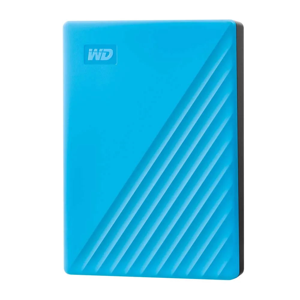 Western Digital WDBPKJ0040BBL-WESN — WD 4TB MY PASSPORT PORTABLE HARD DRIVE BLUE WITH PASSWORD PROTECTION AND AUTO BA