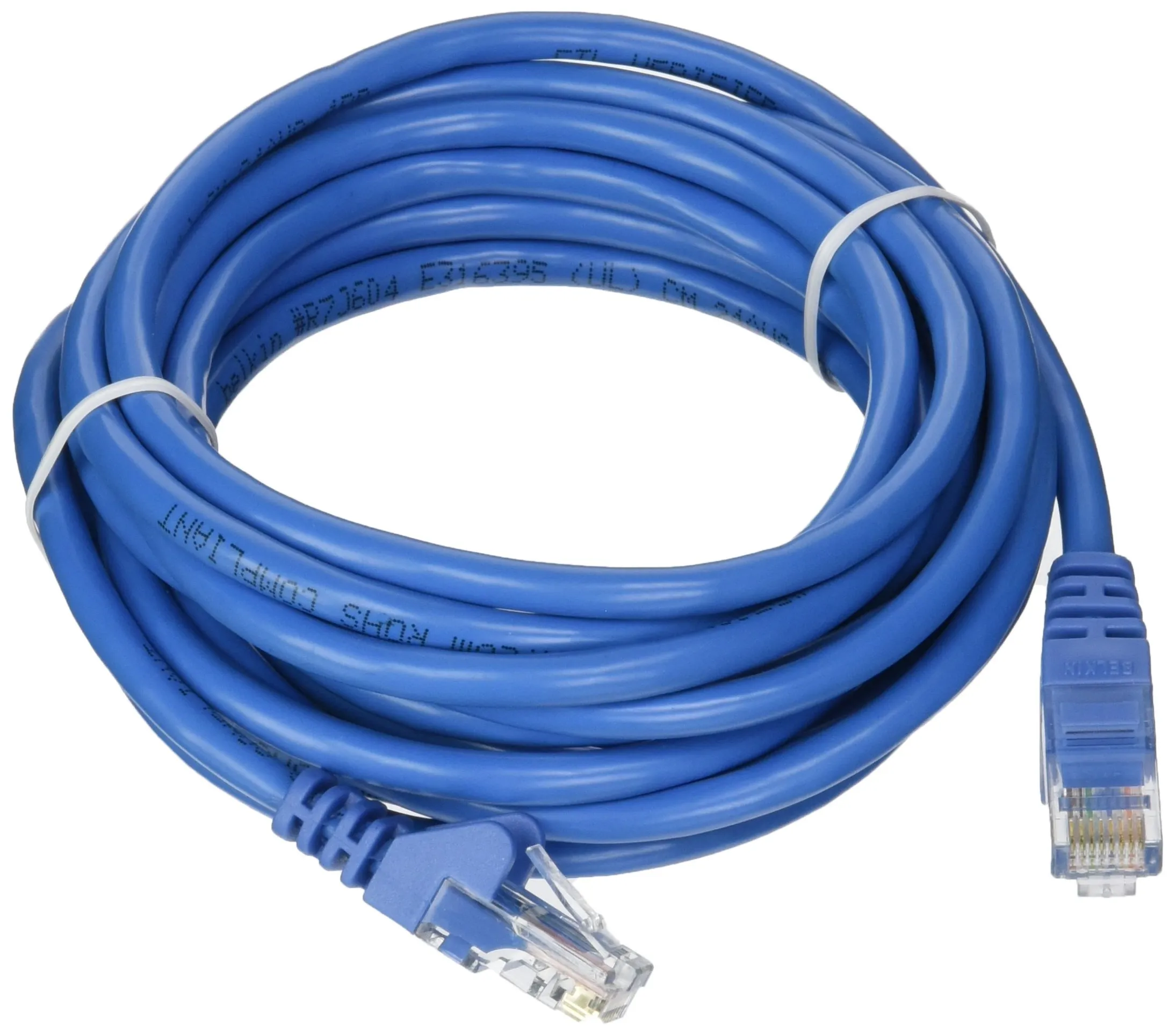 Belkin A3L791-12-BLU-S — PATCH CABLE - UNSHIELDED TWISTED PAIR (UTP) - MALE LEFT GENDER - MALE RIGHT GEND