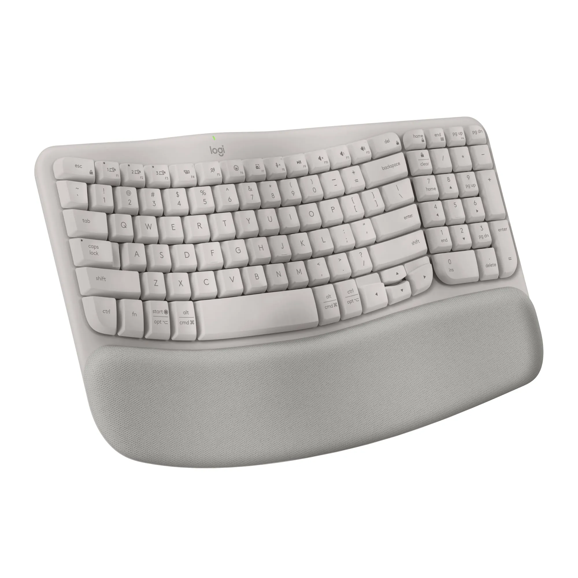 Logitech 920-013925 — Wave Keys Ergo Keyboard Sand