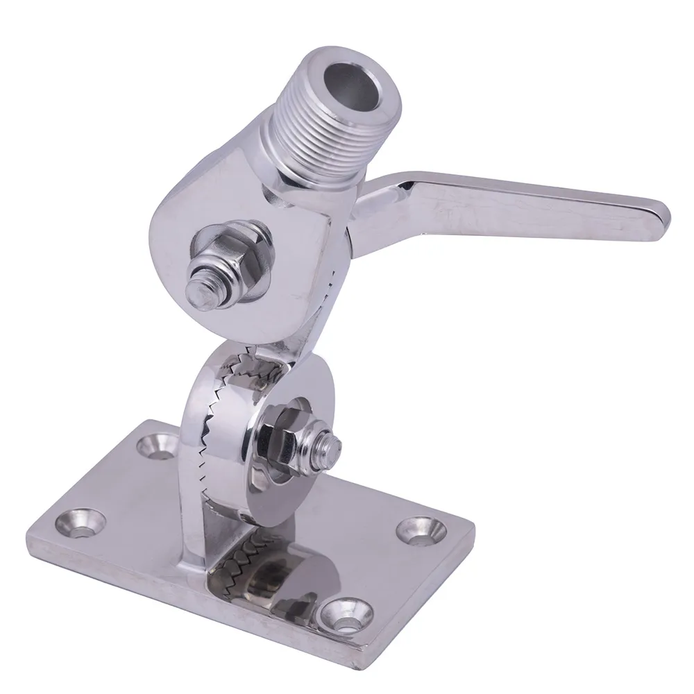 Whitecap S-1802BC — Whitecap Heavy-Duty Ratchet Antenna Mount - 316 Stainless Steel