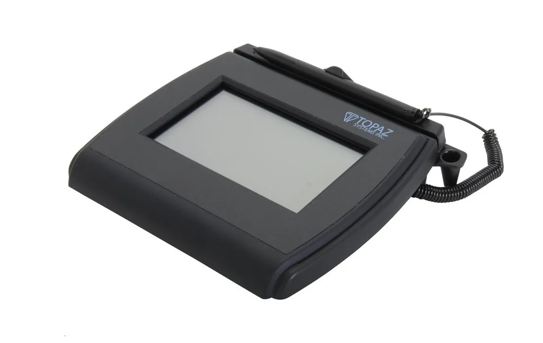 TOPAZ SYSTEMS T-LBK750-BHSB-R — TOPAZ, SIGLITE LCD 4X3 (DUAL SERIAL/USB BACKLIT) ELECTRONIC SIGNATURE PAD, WITH SOFTWARE, 2-YEAR FACTORY WARRANTY