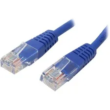 STARTECH STC M45PATCH3BL — StarTech.com Cat 5e UTP Molded Patch Cable - 3 ft Category 5e Network Cable - First End: 1 x RJ-45 Network - Male - Second End: 1 x RJ-45 Network - Male - Patch Cable - Blue - 1 Each