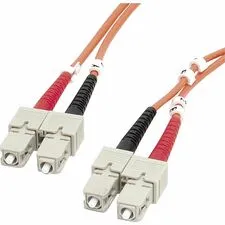 STARTECH STC FIBSCSC2 — StarTech.com 2m Multimode 62.5/125 Fiber Patch Cable SC - SC - 6.56 ft Fiber Optic Network Cable for Network Device - First End: 2 x SC/UPC Network - Male - Second End: 2 x SC/UPC Network - Male - 10 Gbit/s - Patch Cable - LSZH - Duplex - 62.5/125 µm - Orange - 1 Each