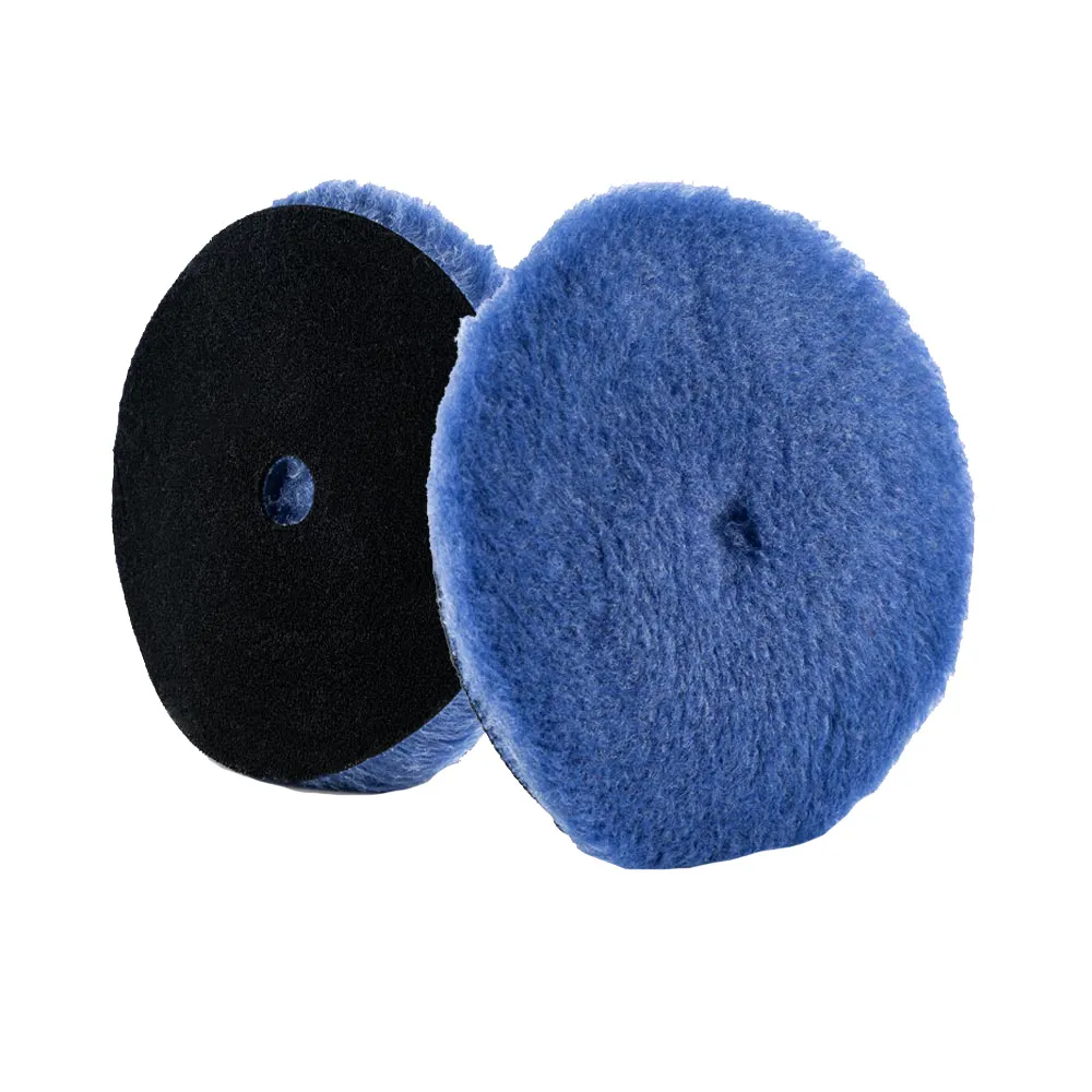Lake Country HYB-159-LC — Lake Country Blue Hybrid Wool w/Center Hole 6.25" x 1"
