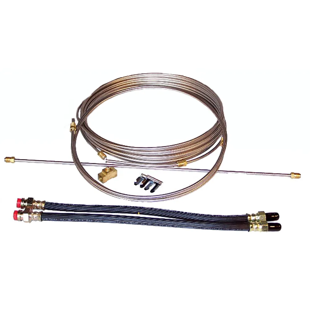Load Rite 6016.10S — Load Rite Stainless Steel Brake Line Kit - Single Axle