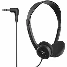 MAXELL 190319 — Maxell HP-100 Open Air Stereo Headset - Stereo - Mini-phone (3.5mm) - Wired - 20 Hz to 20 kHz - Nickel Plated Connector - Over-the-head - Binaural - Supra-aural - 4 ft Cable - Black - 1 Each