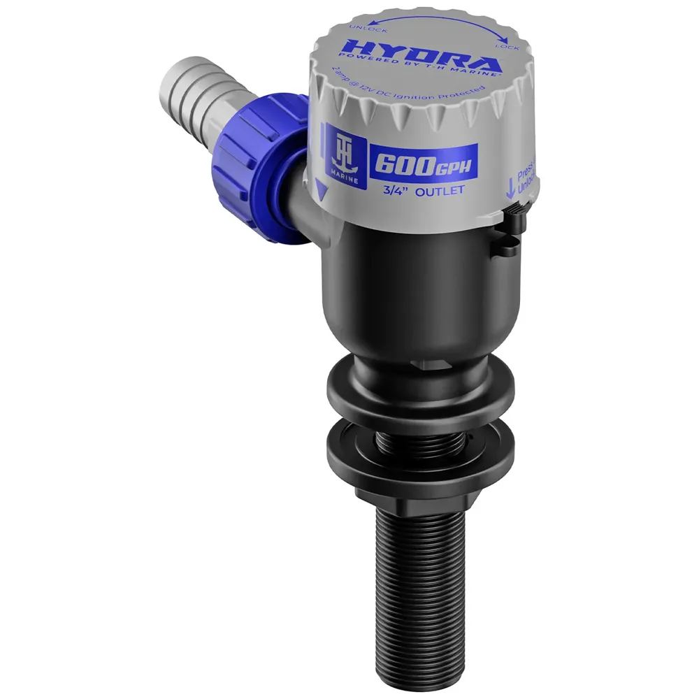 TH Marine Supplies PMP-LWL6-DP — T-H Marine HYDRA™ Livewell Pump - 600 GPH - 12V - Long Nozzle