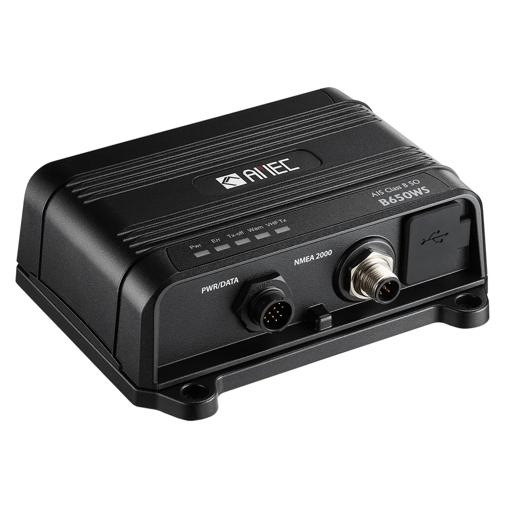 AMEC AMEC-B650WS-010 — AMEC B650WS Class B AIS Transceiver w/WI-FI & VHF Antenna Splitter - 5W-SOTDMA, NMEA 2000, NMEA 0183, USB