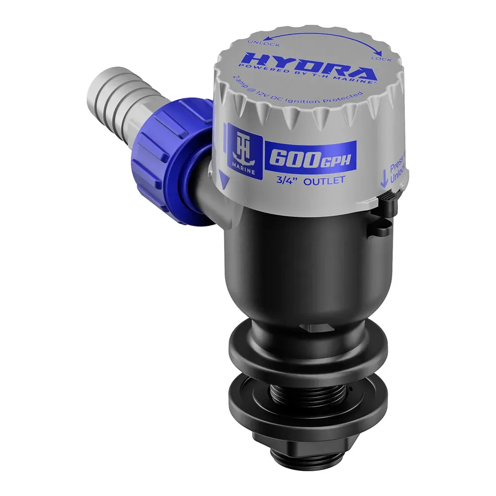 TH Marine Supplies PMP-LWS6-DP — T-H Marine HYDRA™ Livewell Pump - 600 GPH - 12V - Short Nozzle
