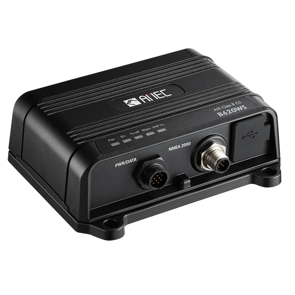 AMEC AMEC-B620WS-010 — AMEC B620WS Class B AIS Transceiver w/WI-FI & VHF Splitter - 2W CSTDMA, NMEA2000, NMEA 0183, USB