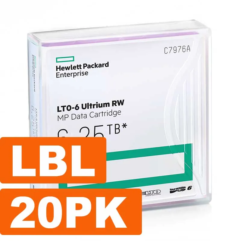 HP C7976AN — 20PK LTO6 ULTRIUM NON CUSTOM