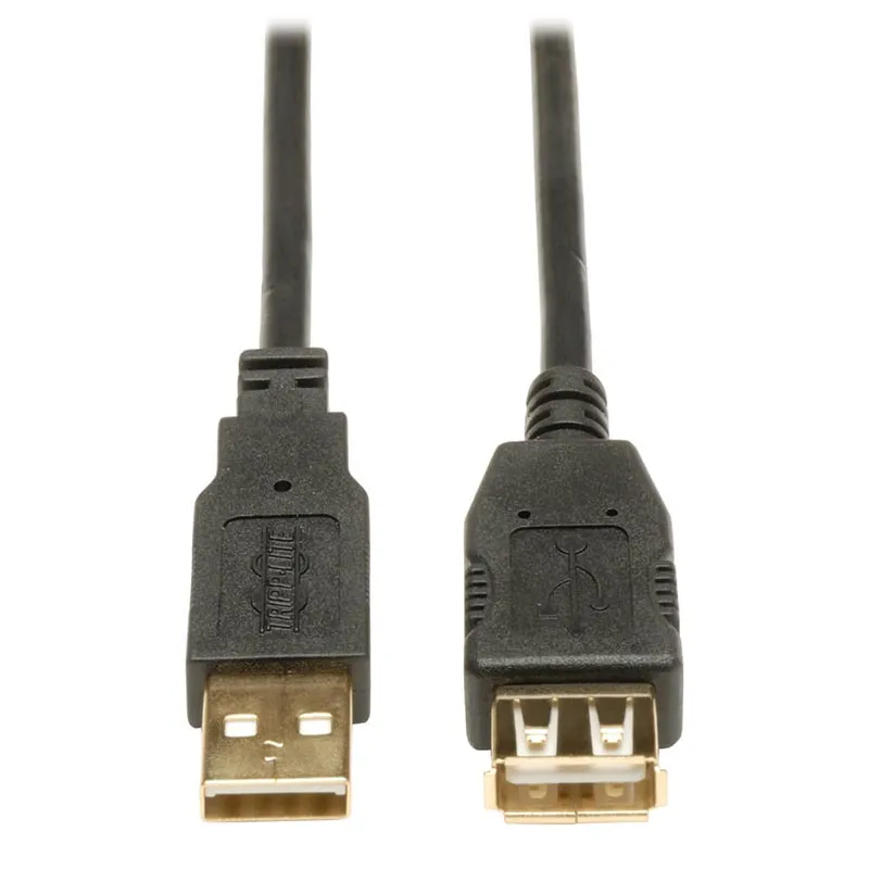 Eaton Tripplite U024-006 — EATON, USB A/A EXTENSION GOLD CABLE A-M/F FOR USB2.0 CABLE - 6'
