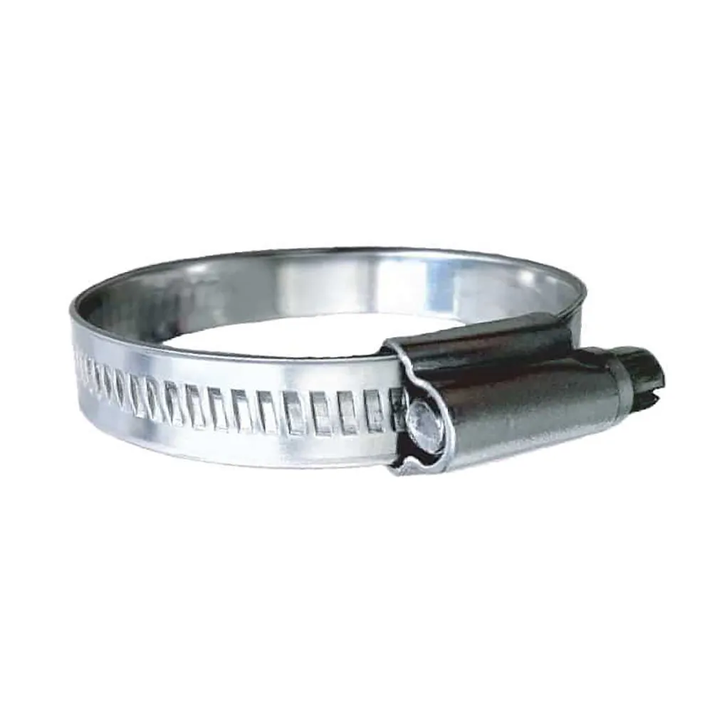 Trident Marine 710-2001 — Trident Marine 316 SS Non-Perforated Worm Gear Hose Clamp - 15/32" Band - (2" - 2-9/16") Clamping Range - 10-Pack - SAE Size 32