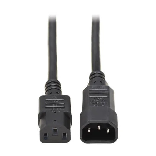 Eaton Tripplite P004-004-13A — Tripp Lite, Power Cord Adapter, 13A, 16AWG, 100V- 250V, IEC-320-C14 to IEC-320-C13, 4FT
