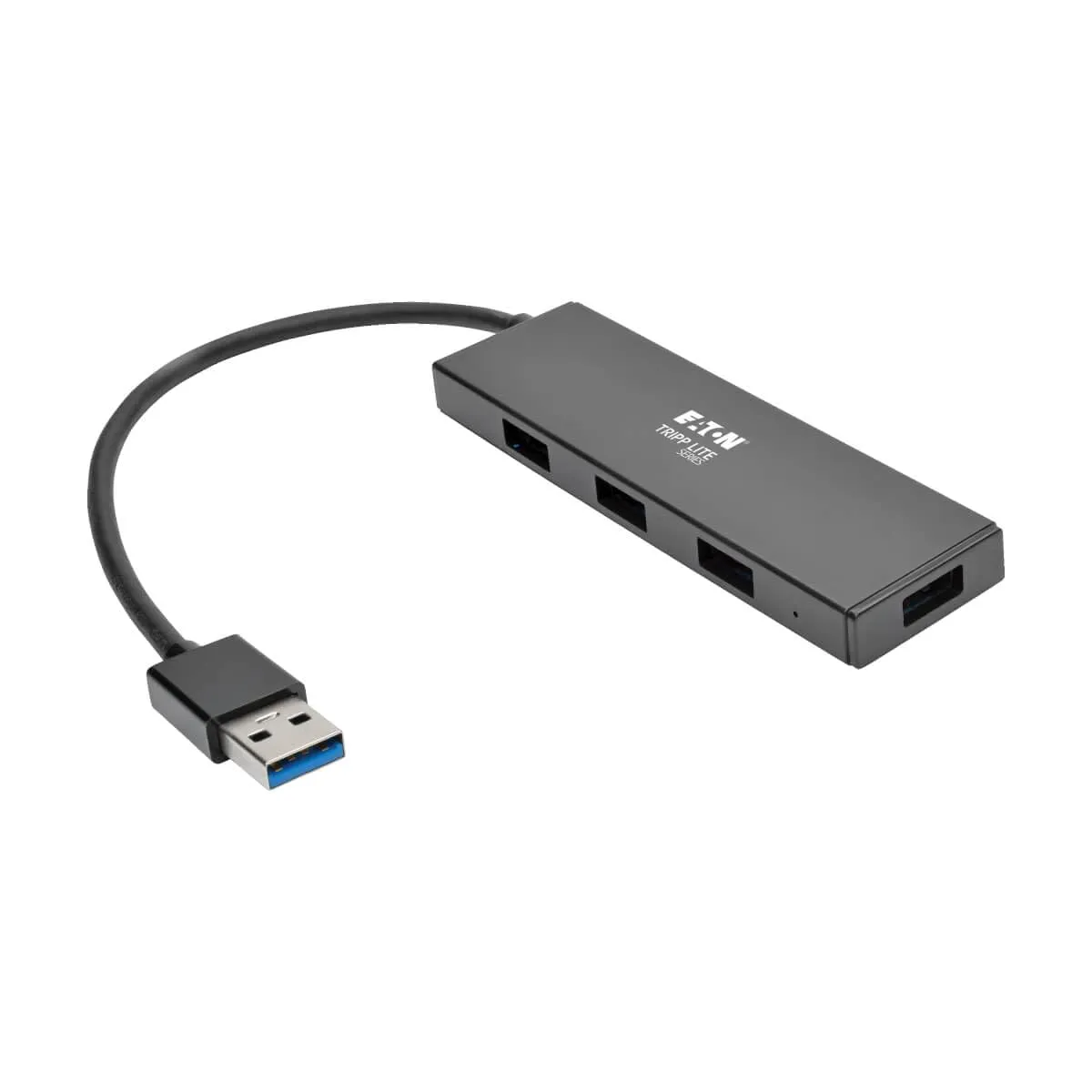 Eaton Tripplite U360-004-SLIM — EATON, 4-PORT PORTABLE SLIM USB 3.0 SUPERSPEED HUB W/ BUILT IN CABLE